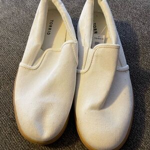 Torrid White Slip-On Shoes